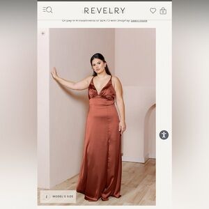 Revelry satin dress